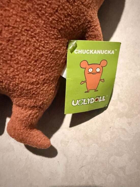 Uglydoll Chuckanucka Rusty Orange Plush Stuffed Monster with Original Tag - Picture 3 of 4